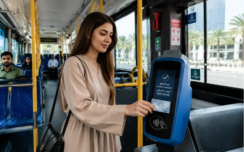 Nol card is used to pay bus fare