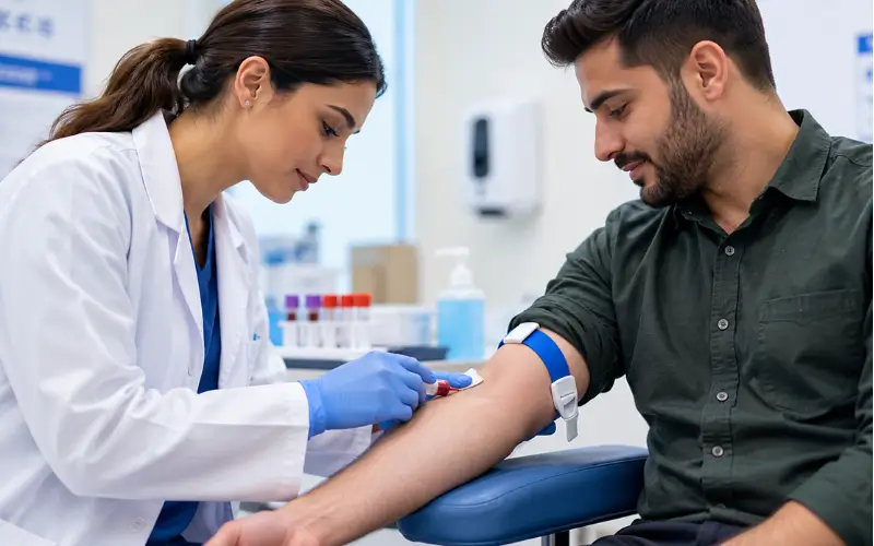 Blood Test for Dubai medical fitness examination