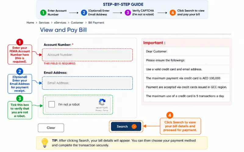 FEWA Quick Pay Online